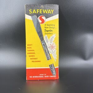 International Silver Company Flatware Dinner Knife Stainless Steel Wheat Pattern